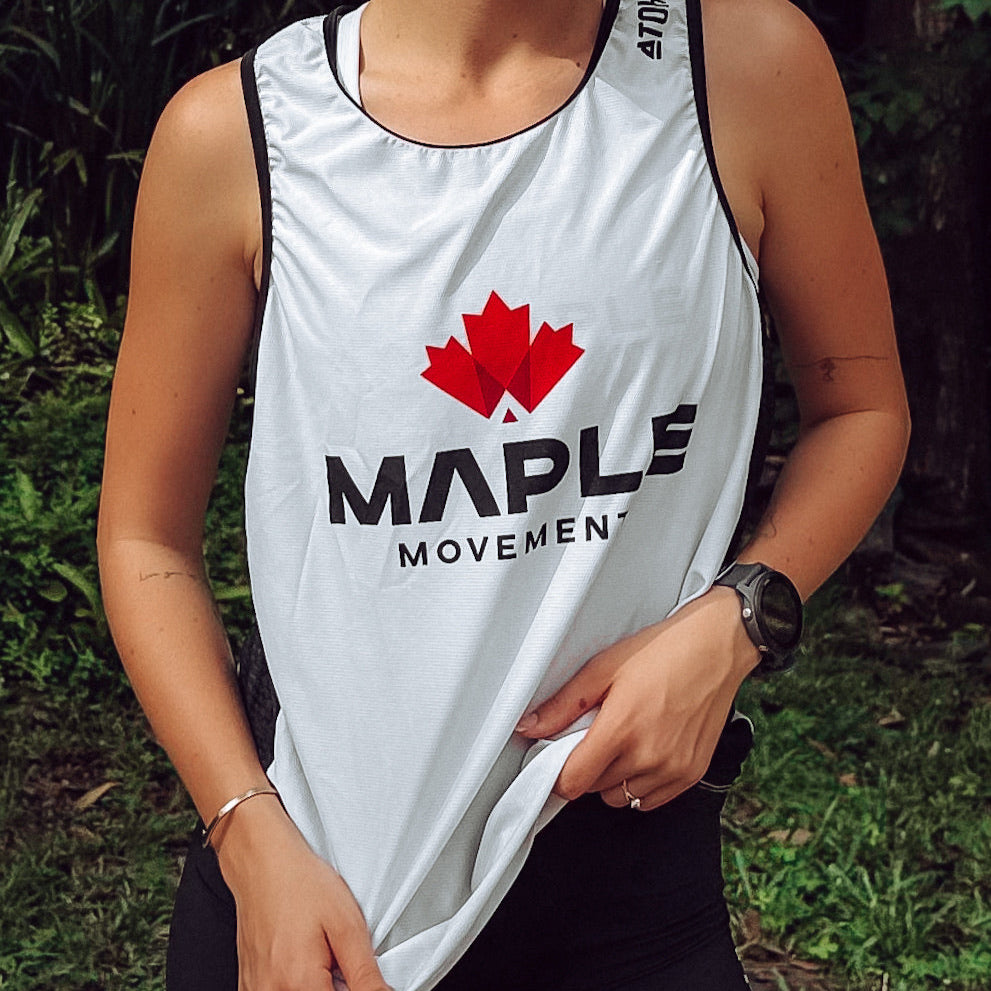 Run Singlet - White - Unisex