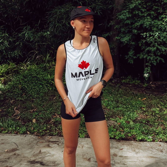 Run Singlet - White - Unisex